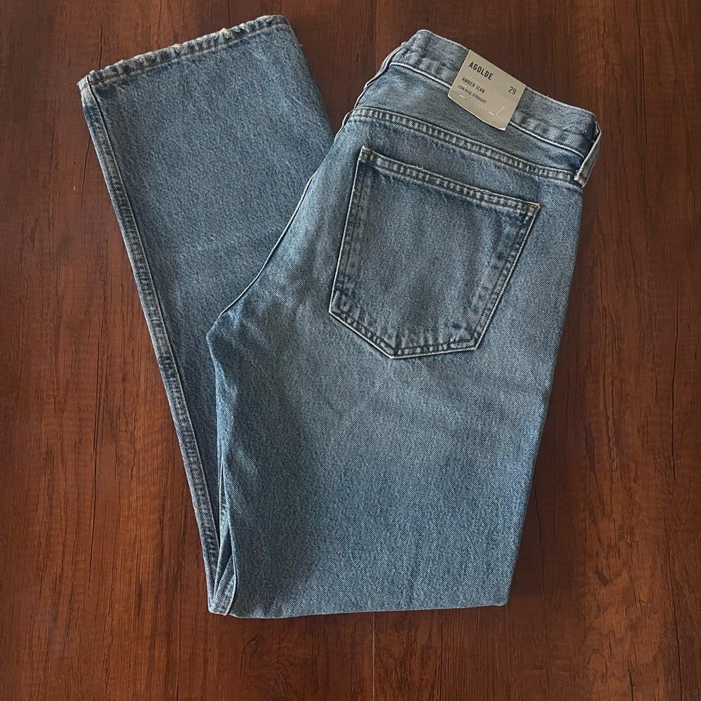 NWT AGOLDE Amber Jeans in Libertine - Picture 5 of 7